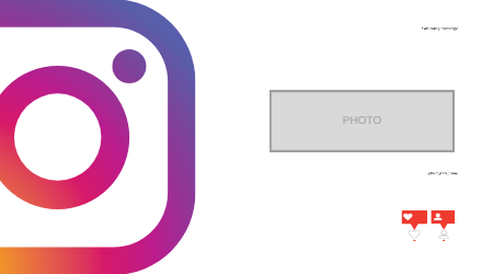 Instagram business card template